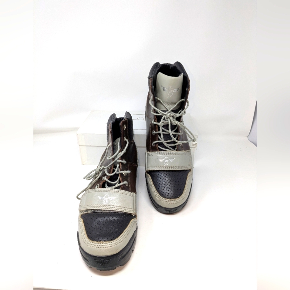 Creative Recreation Mens Boots Dio Mid Brown /Gray Strap Leather Size 11 BCR4M48